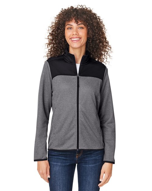 CORE365 - Women's Venture Heathered Stripe Hybrid Jacket - CE74W