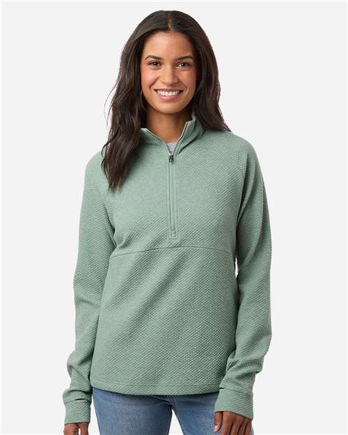 North End - Women's Spirit Textured Quarter-Zip Pullover - NE725W