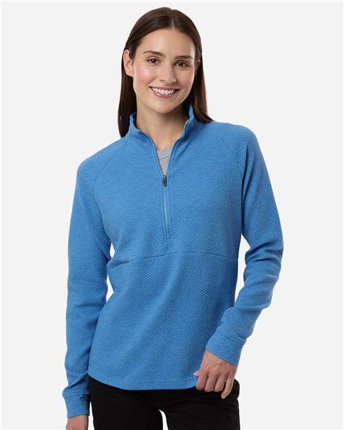 North End - Women's Spirit Textured Quarter-Zip Pullover - NE725W