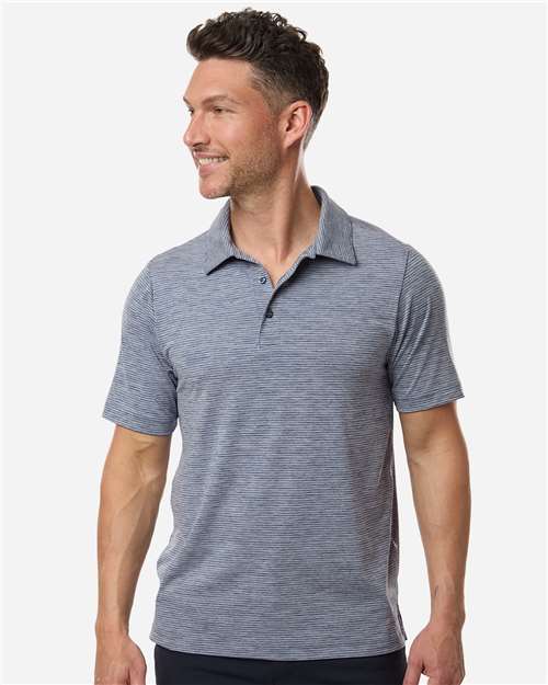 Team 365 - Men's Relay Heathered Stripe Polo - TT125