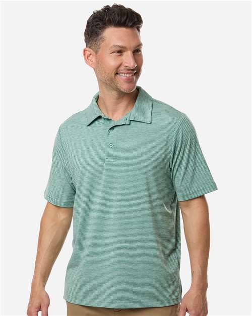 Team 365 - Men's Relay Heathered Stripe Polo - TT125