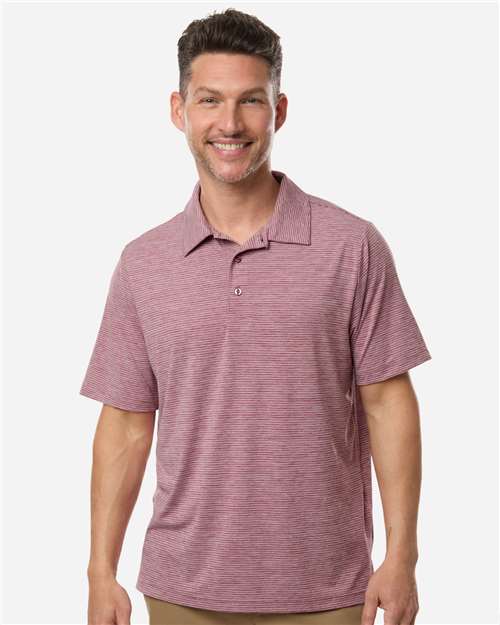 Team 365 - Men's Relay Heathered Stripe Polo - TT125