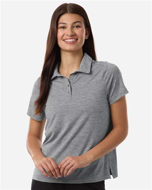 Team 365 - Women's Relay Heathered Stripe Polo - TT125W