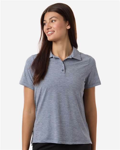 Team 365 - Women's Relay Heathered Stripe Polo - TT125W