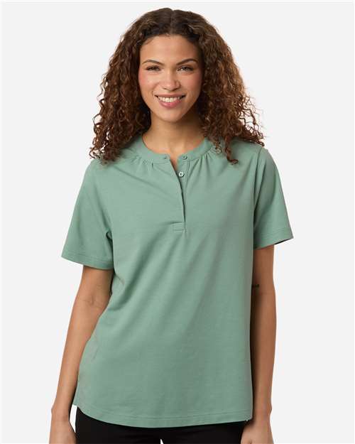 Devon & Jones - Women's Seaton Pebble Textured Polo - DG102W
