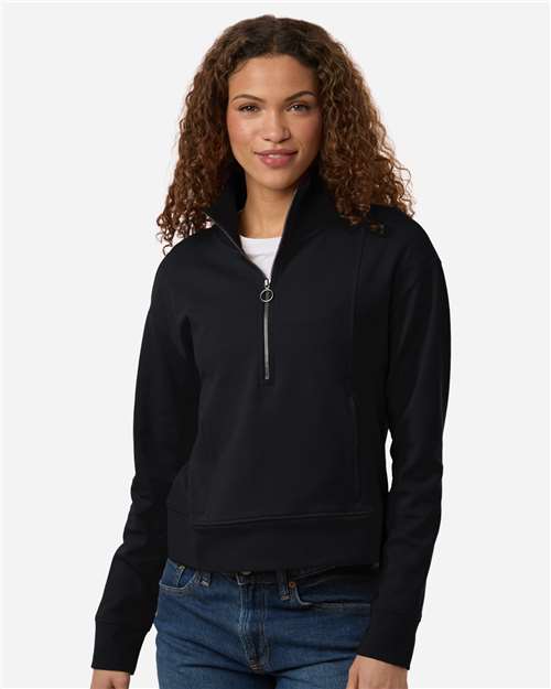 North End - Women's Mantra Half-Zip Ottoman Pullover - NE220W