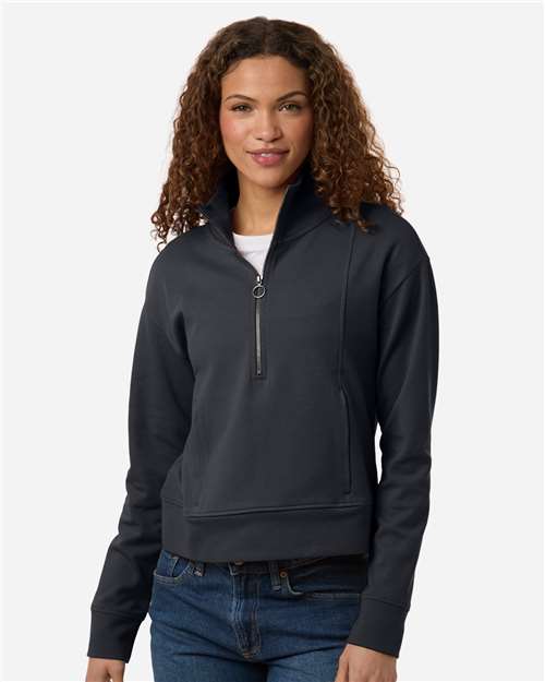 North End - Women's Mantra Half-Zip Ottoman Pullover - NE220W