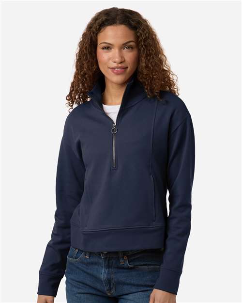 North End - Women's Mantra Half-Zip Ottoman Pullover - NE220W