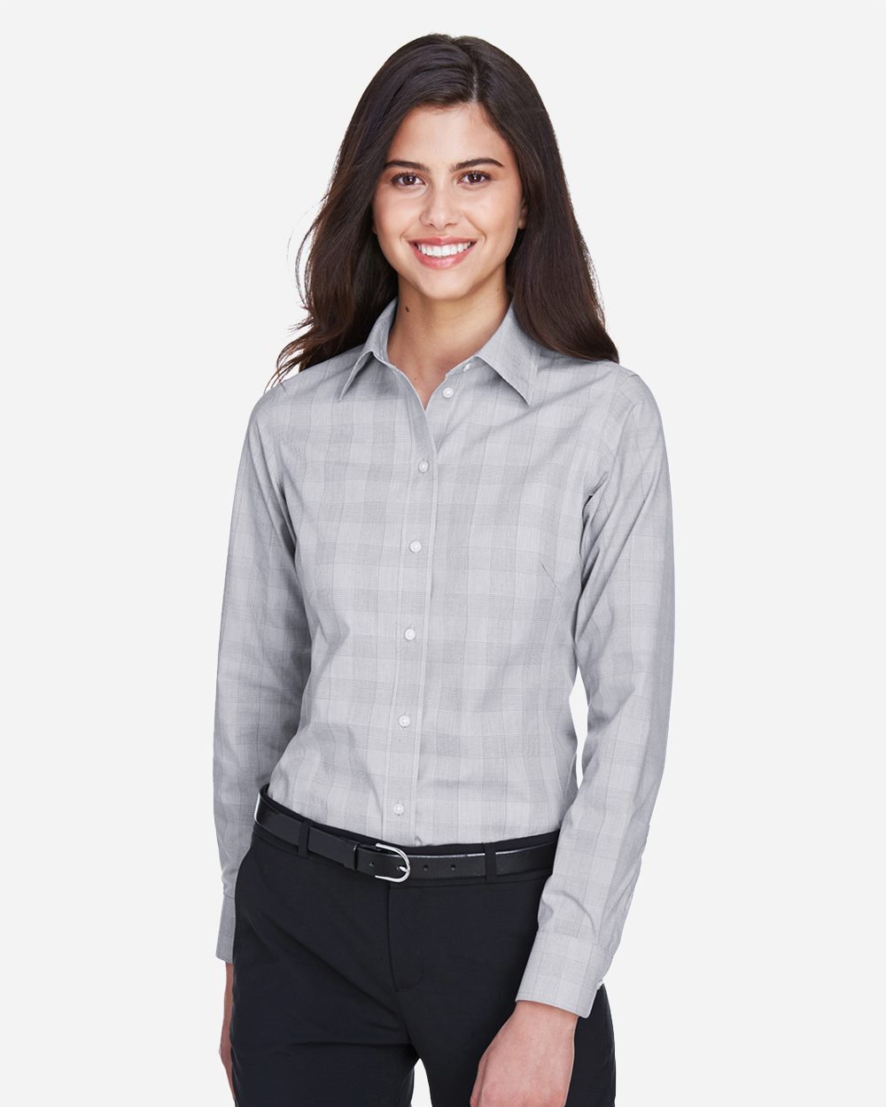 Devon & Jones - Women's Crown Collection® Glen Plaid Woven Dress Shirt - DG520W