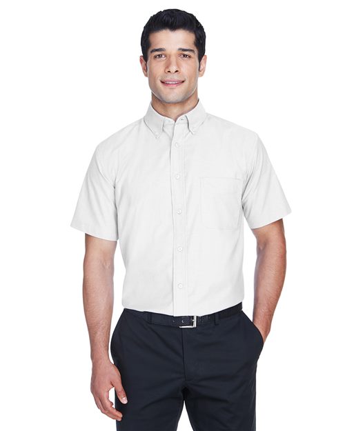 Harriton - Men's Oxford Short Sleeve with Stain-Release - M600S