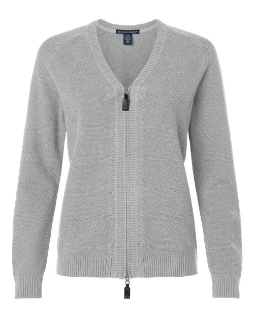Devon & Jones - Women's Hartland Textured Full Zip Sweater - DG451W