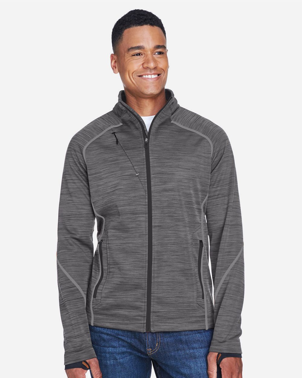 North End - Men's Flux Mélange Bonded Fleece Jacket - 88697