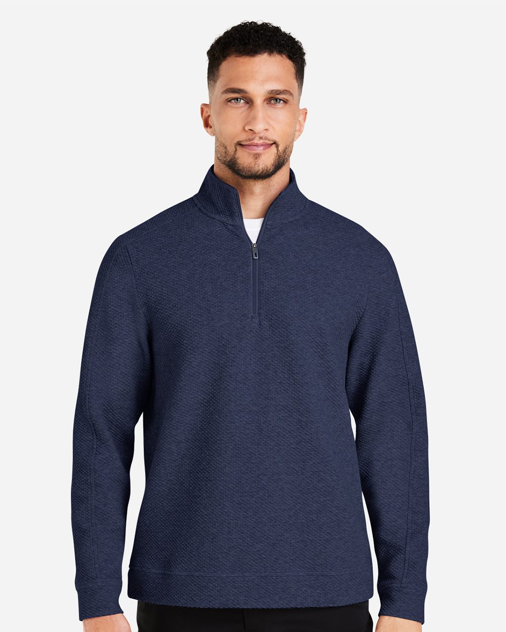 North End - Men's Spirit Textured Quarter-Zip Pullover - NE725