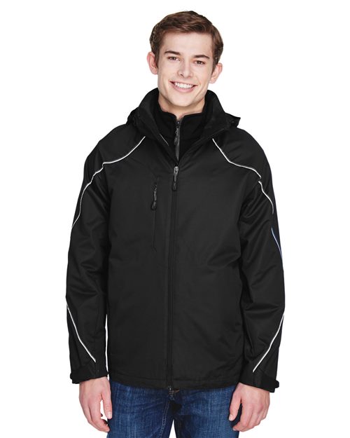 North End - Angle 3-In-1 Jacket with Bonded Fleece Liner - 88196