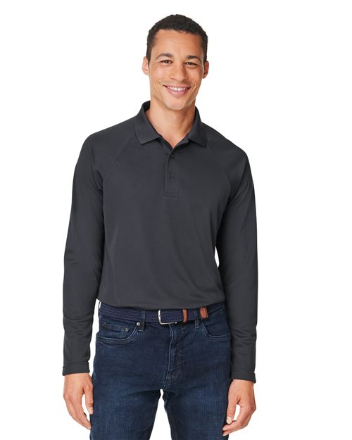 Harriton - Charge Snag and Soil Protect Long Sleeve Polo - M208L