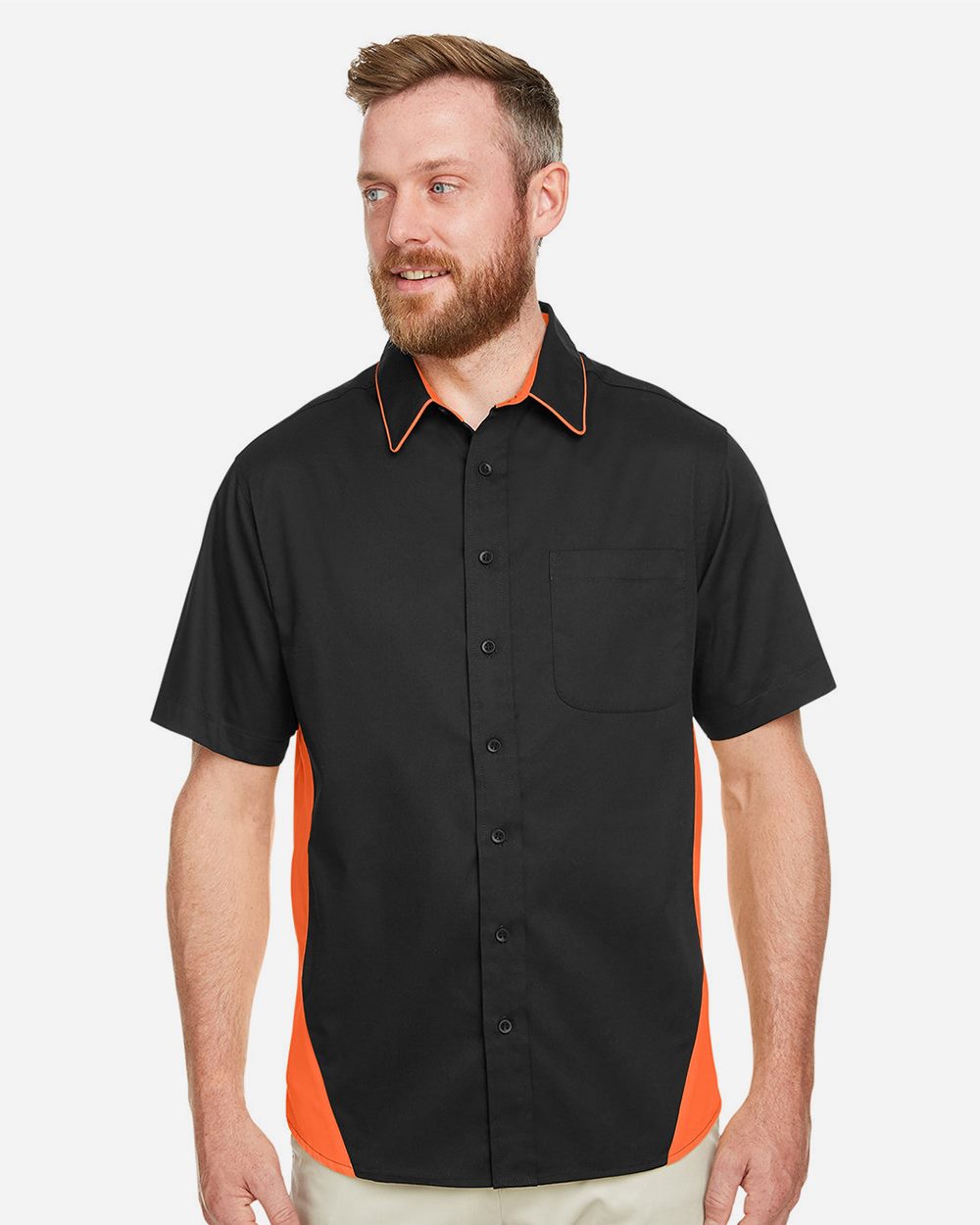 Harriton - Men's Tall Flash IL Colorblock Shirt - M586T