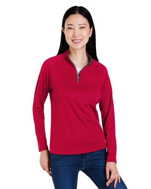 CORE365 - Women's Origin Performance Pique Quarter-Zip Pullover - CE418W