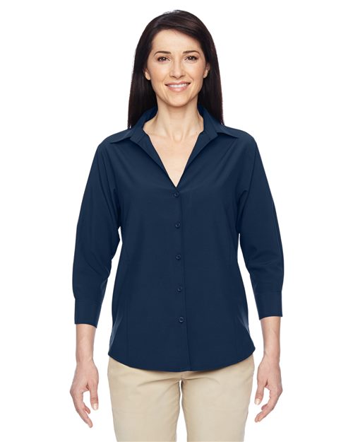 Harriton - Women's Paradise Three-Quarter Pullover Sleeve Performance Shirt - M610W