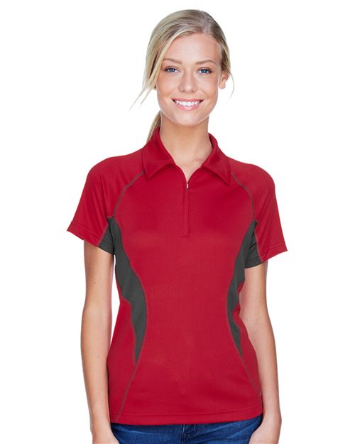 North End - Women's Serac UTK CoolLogik™ Performance Zippered Polo - 78657