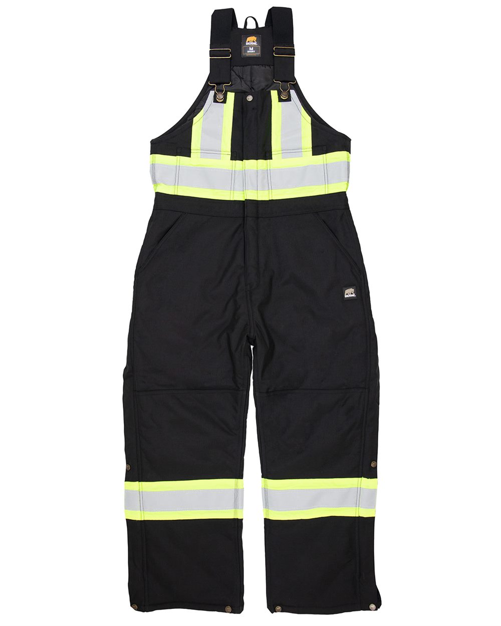 Berne Apparel - Safety Striped Arctic Insulated Bib Overall - HVNB02