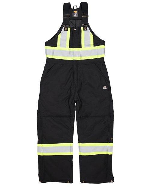 Berne Apparel - Safety Striped Arctic Insulated Bib Overall - HVNB02