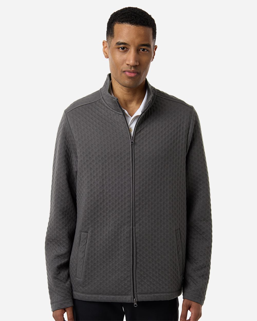Devon & Jones - Men's Berkeley Textured Full-Zip Jacket - DG740