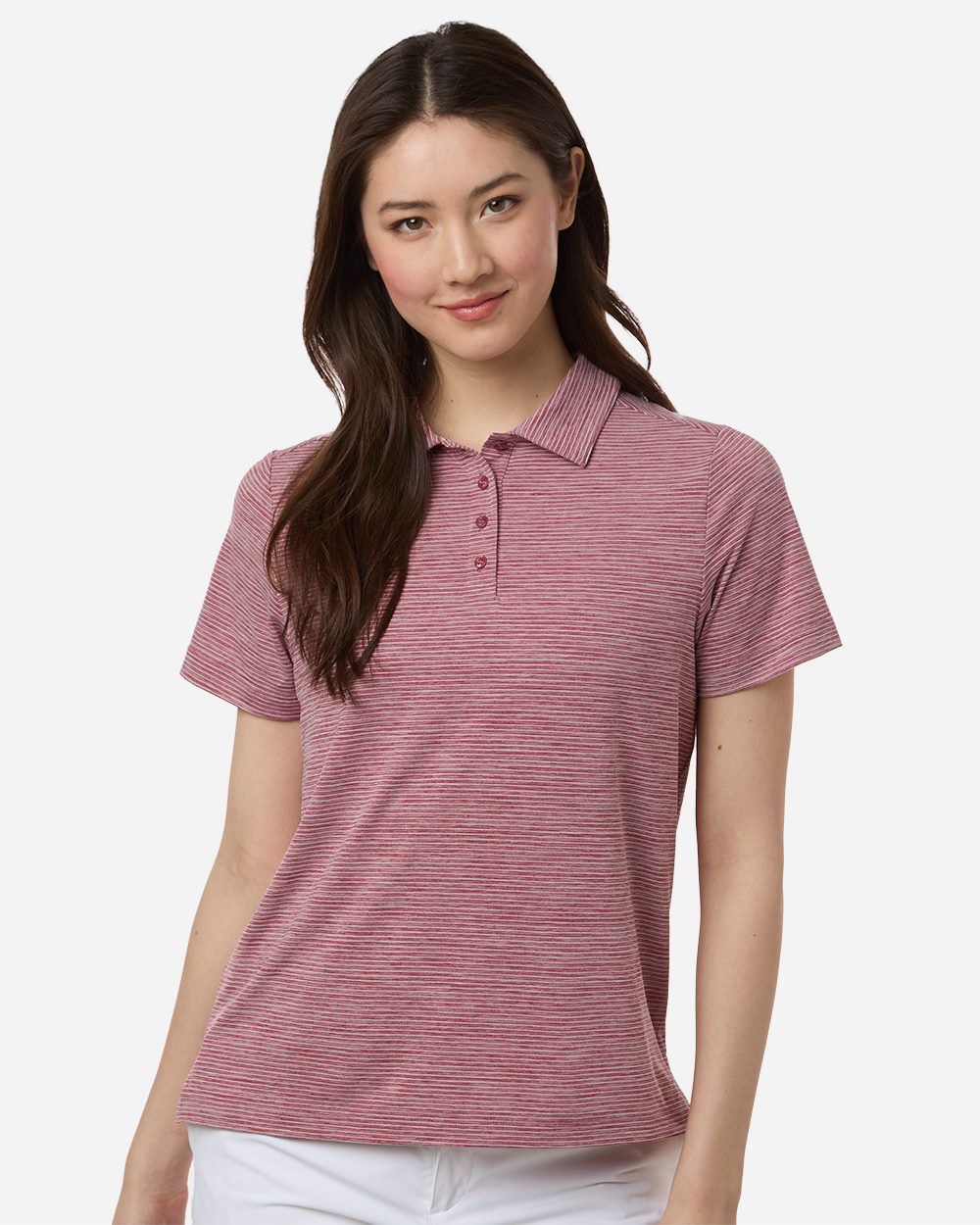 Team 365 - Women's Relay Heathered Stripe Polo - TT125W