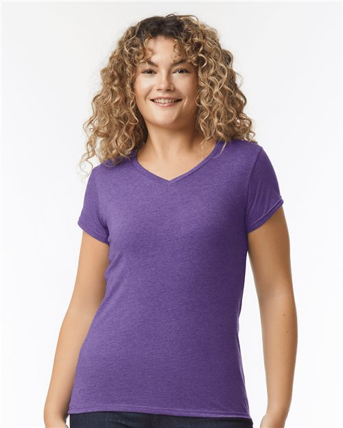 Gildan - T-shirt softstyle à col en V pour femmes - 64V00L