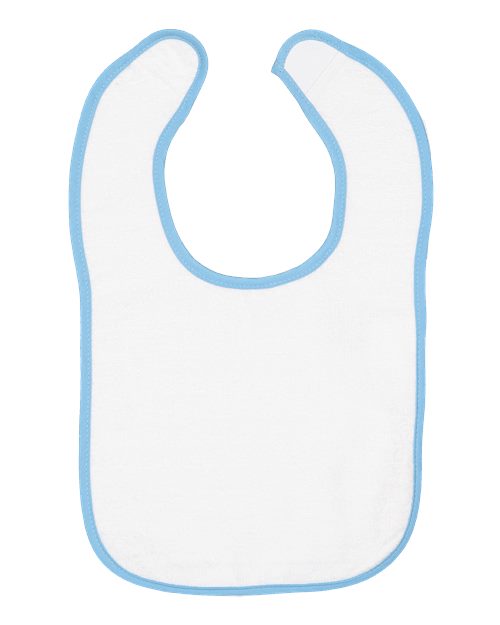 Rabbit Skins - Infant Contrast Trim Terry Bib - 1003