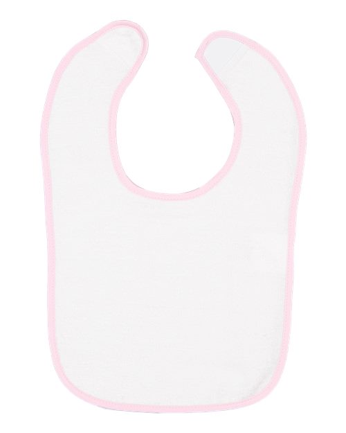 Rabbit Skins - Infant Contrast Trim Terry Bib - 1003