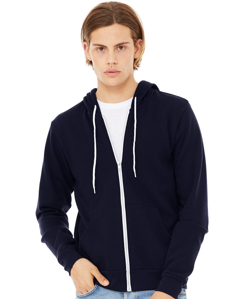 BELLA + CANVAS - Sweat à capuche zippé unisexe en molleton éponge - 3739
