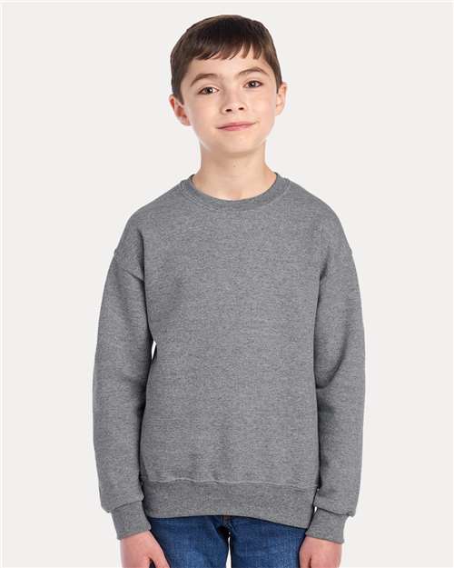 JERZEES - NuBlend® Youth Crewneck Sweatshirt - 562BR