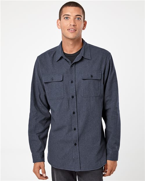 Burnside - Solid Flannel Shirt - 8200