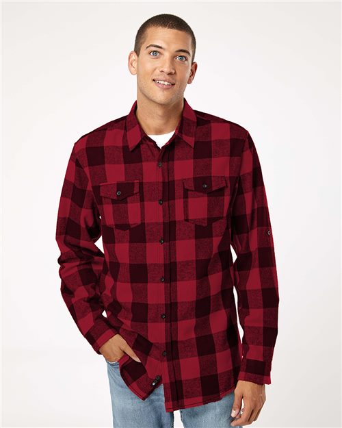 Burnside - Yarn-Dyed Long Sleeve Flannel Shirt - 8210