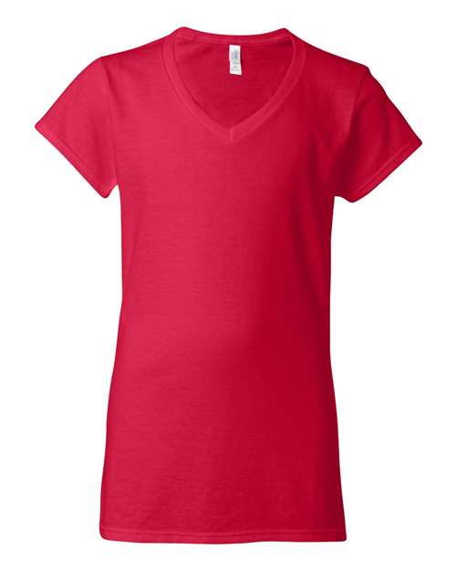 Gildan - T-shirt softstyle à col en V pour femmes - 64V00L