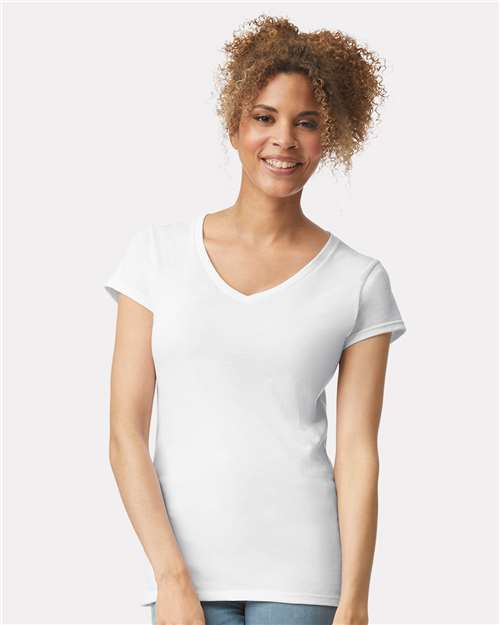 Gildan - T-shirt softstyle à col en V pour femmes - 64V00L