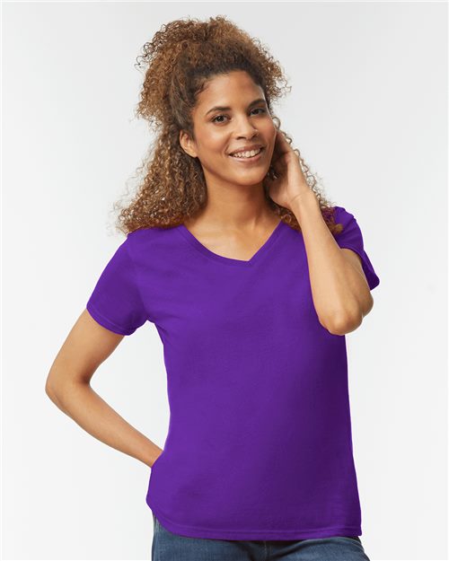 Gildan - T-shirt Heavy Cotton™ col en V pour femmes - 5V00L