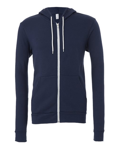 BELLA + CANVAS - Unisex Sponge Fleece Full-Zip Hoodie Sweatshirt - 3739
