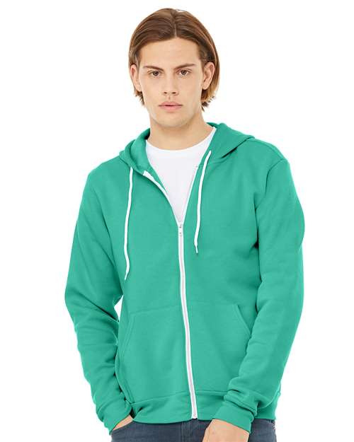 BELLA + CANVAS - Unisex Sponge Fleece Full-Zip Hoodie Sweatshirt - 3739