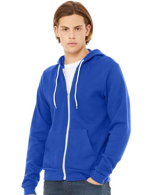 BELLA + CANVAS - Unisex Sponge Fleece Full-Zip Hoodie Sweatshirt - 3739