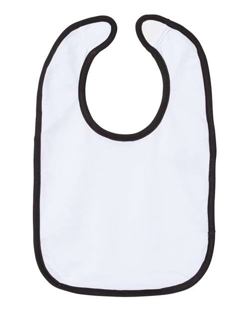 Rabbit Skins - Infant Contrast Trim Premium Jersey Bib - 1004