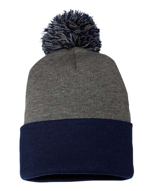 Sportsman - 12" Pom-Pom Cuffed Beanie - SP15