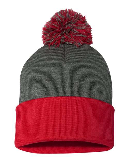 Sportsman - 12" Pom-Pom Cuffed Beanie - SP15