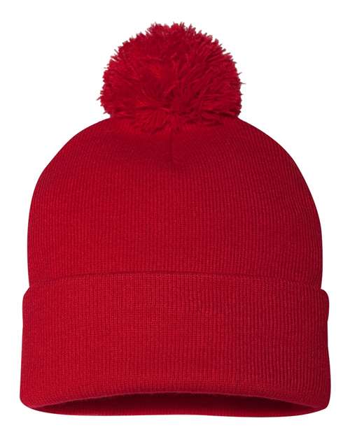 Sportsman - 12" Pom-Pom Cuffed Beanie - SP15