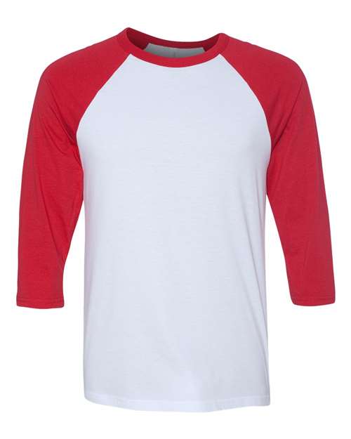 BELLA + CANVAS - Three-Quarter Sleeve Baseball Tee - 3200