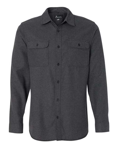 Burnside - Chemise en flanelle unie pour hommes - 8200