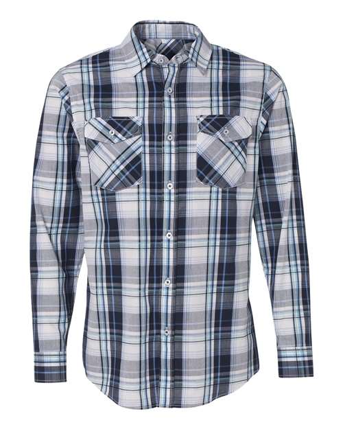 Burnside - Long Sleeve Plaid Shirt - 8202