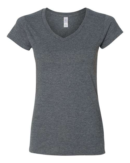 Gildan - T-shirt softstyle à col en V pour femmes - 64V00L