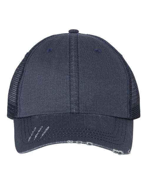 Mega Cap - Casquette Trucker Herringbone - 6990