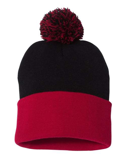 Sportsman - Tuque à pompon et revers 12" - SP15